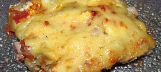 Пицца домашняя с грибами