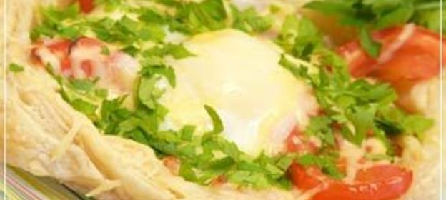 Яичница в слоёном тесте