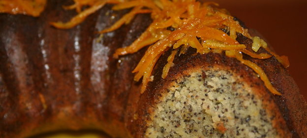 Апельсиновый кекс с маком