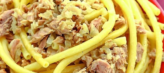 Макароны «по-флотски» с тунцом