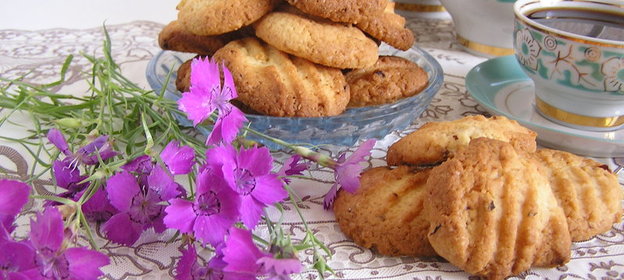 Лимонное печенье с ароматом лаванды