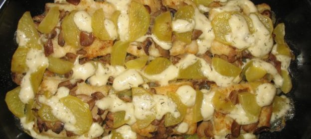 Кукурузная запеканка с сыром и овощами