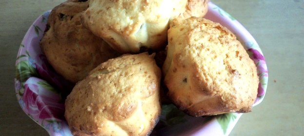 Творожные кексы с изюмом