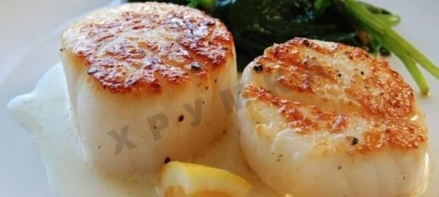 Морской гребешок с лимоном