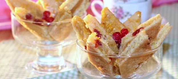 Апельсиново-вишневое печенье