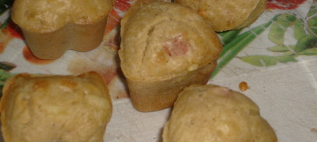 Кексики с ветчиной