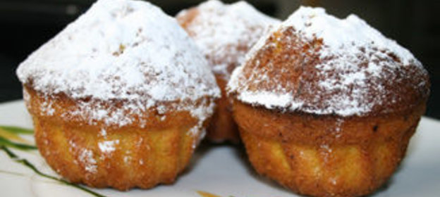 Морковные маффины (кексы) с апельсиновой цедрой и миндалем