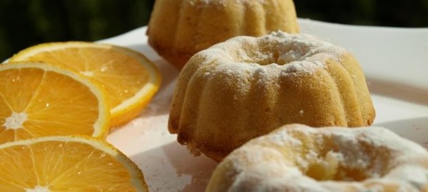 Апельсиновые кексы с кокосовой стружкой