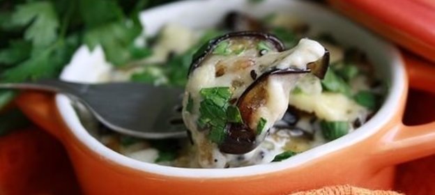 Жульен из баклажан