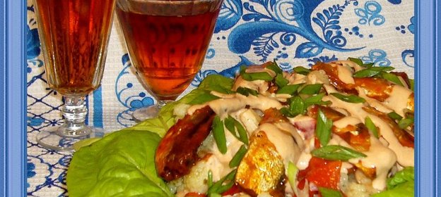 Салат из цветной капусты с килькой