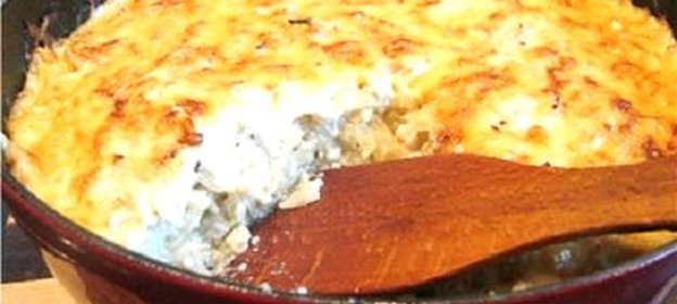 Капустная запеканка с творогом