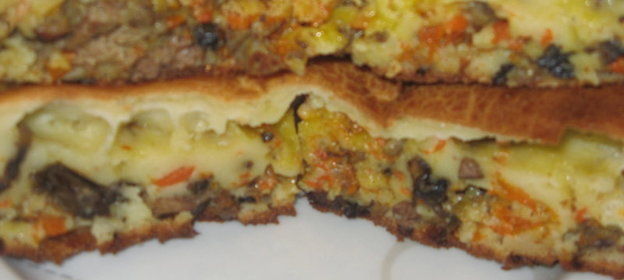 ПАШТИДА (Запеканка)с начинкой из куриной печени