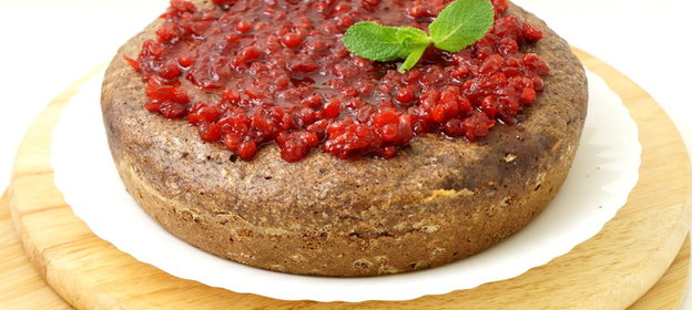 Шоколадно-банановый пирог в мультиварке