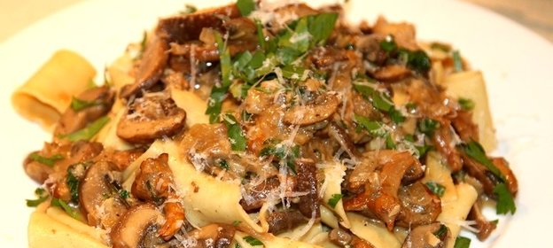 Паста сливочная с грибами