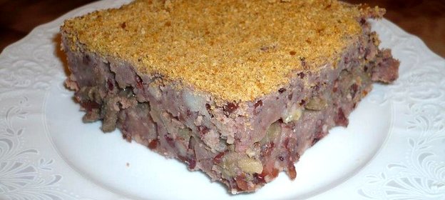 Постная картофельно-фасолевая запеканка