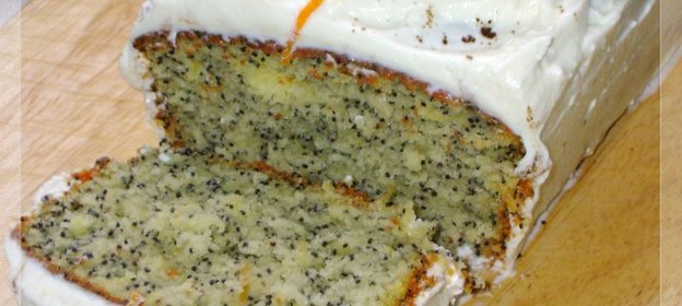 Маково-апельсиновый кекс