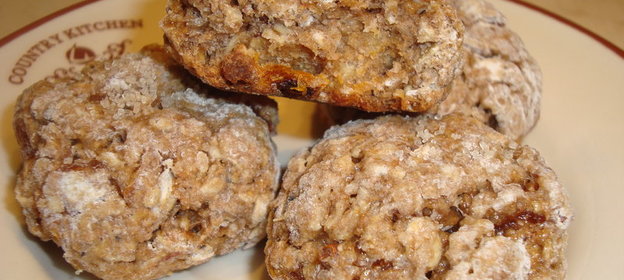 ОВСЯНОЕ ПЕЧЕНЬЕ С КУРАГОЙ И ЙОГУРТОМ (вегетарианское)