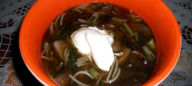 Грибная лапша