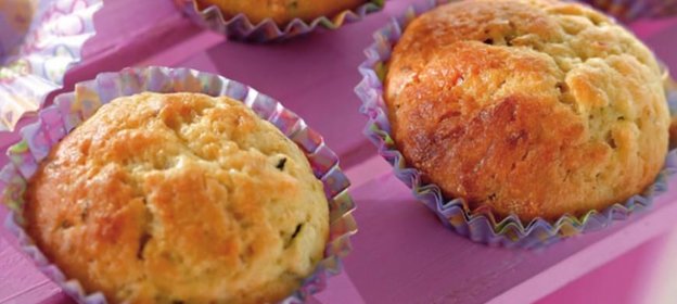 Сладкие кексы с цукини и лаймом