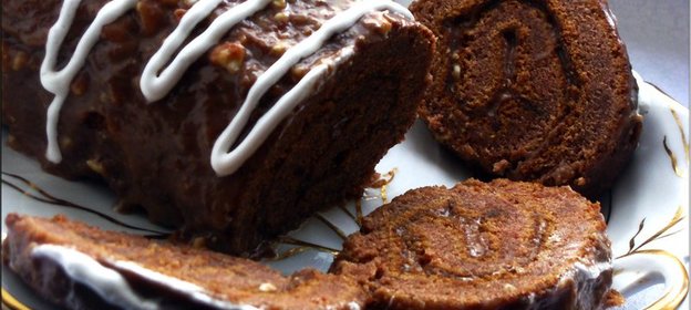 Бисквитный рулет Шоколадная любовь