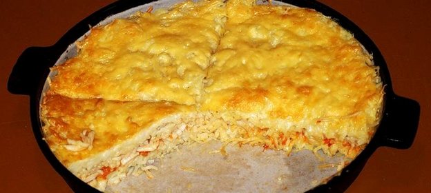 Запеканка с кальмарами