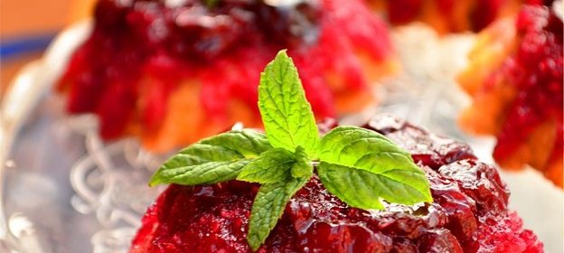 Мини кексы с овсяными отрубями и вишней