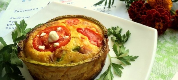 Запеканка с кабачками