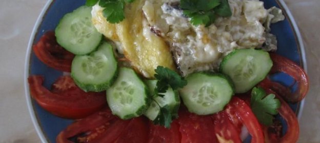 Картофельная запеканка с грибами