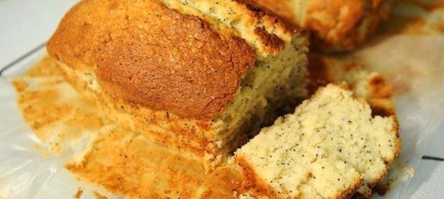 Лимонный кекс с маком на пахте