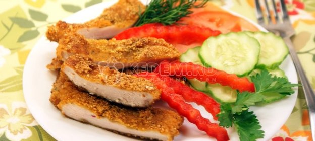 Курочка в сухариках