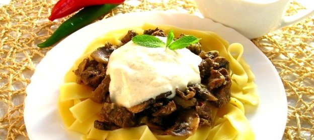 Паста с телятиной