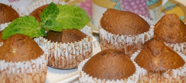 Кексы в формочках на сметане