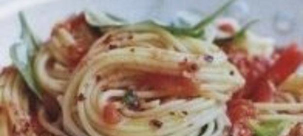 Спагетти с креветками