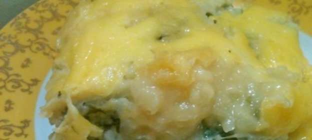 Запеканка картофельная со щавелем