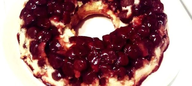 Вишневый кекс без яиц