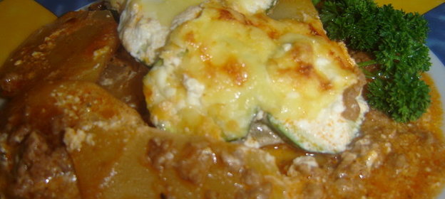 Запеканка «Цуккини-мозайка»