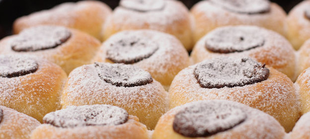 Творожные булочки с джемом