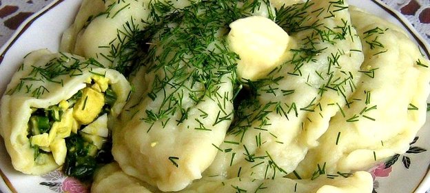 Вареники с яйцом