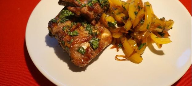 Поджарка из кальмаров