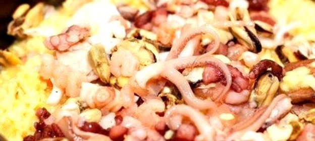 Ризотто с морским коктейлем