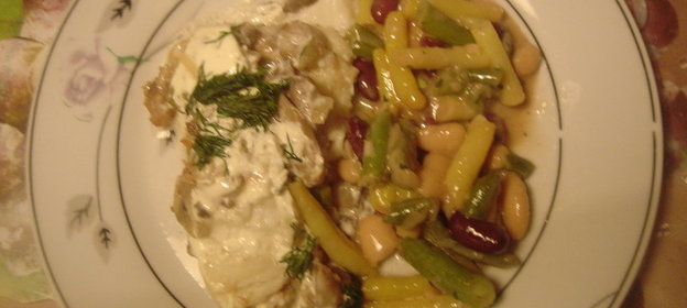 Жареная зубатка