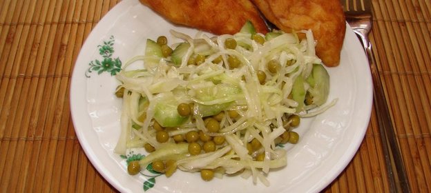 салат с капустой (вариант)