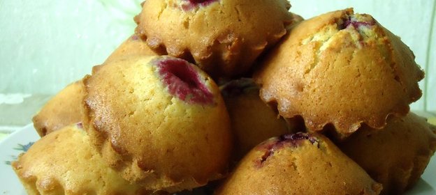 Кексы с вишней