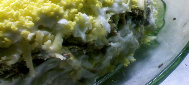 Луч солнца золотого (рыбный салатик)