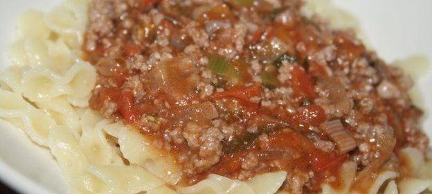 Томатно-мясной соус к пасте, рису или картофельному пюре