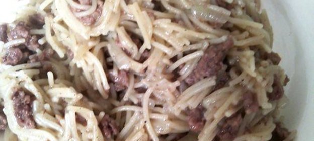 Вермишель с фаршем