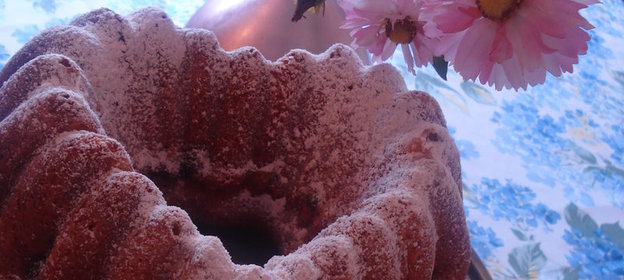 апельсиновый кекс с шоколадным творогом