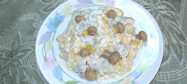 салат грибной дождь