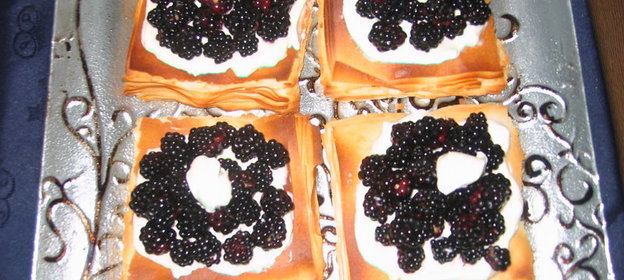 Пироженые с фруктами