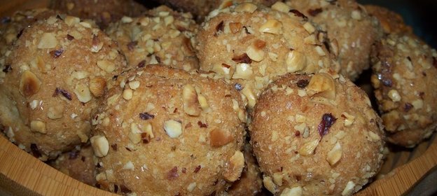 Творожное печенье с фундуком